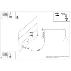 Wall Lamp Nox Ultramarine Coloured Wall Lights Great Lighting UK Ltd