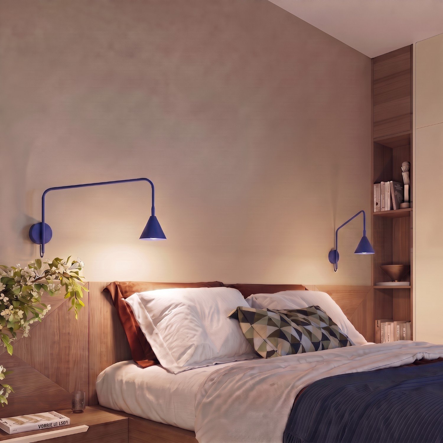 Wall Lamp Nox Ultramarine Coloured Wall Lights Great Lighting UK Ltd