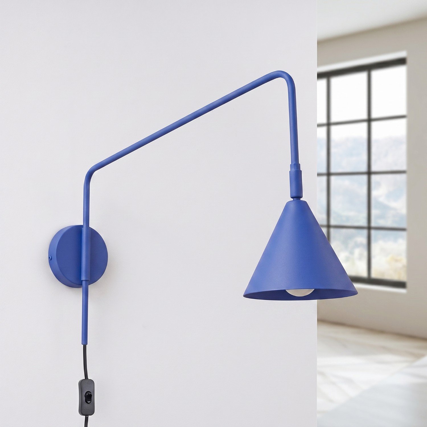 Wall Lamp Nox Ultramarine Coloured Wall Lights Great Lighting UK Ltd