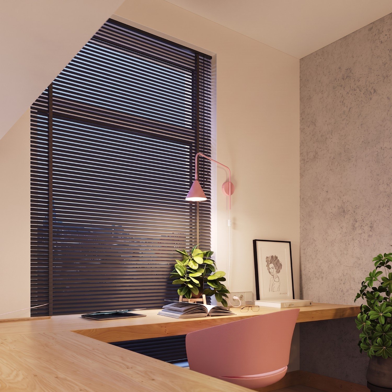 Wall Lamp Nox Pink Uncategorized Great Lighting UK Ltd