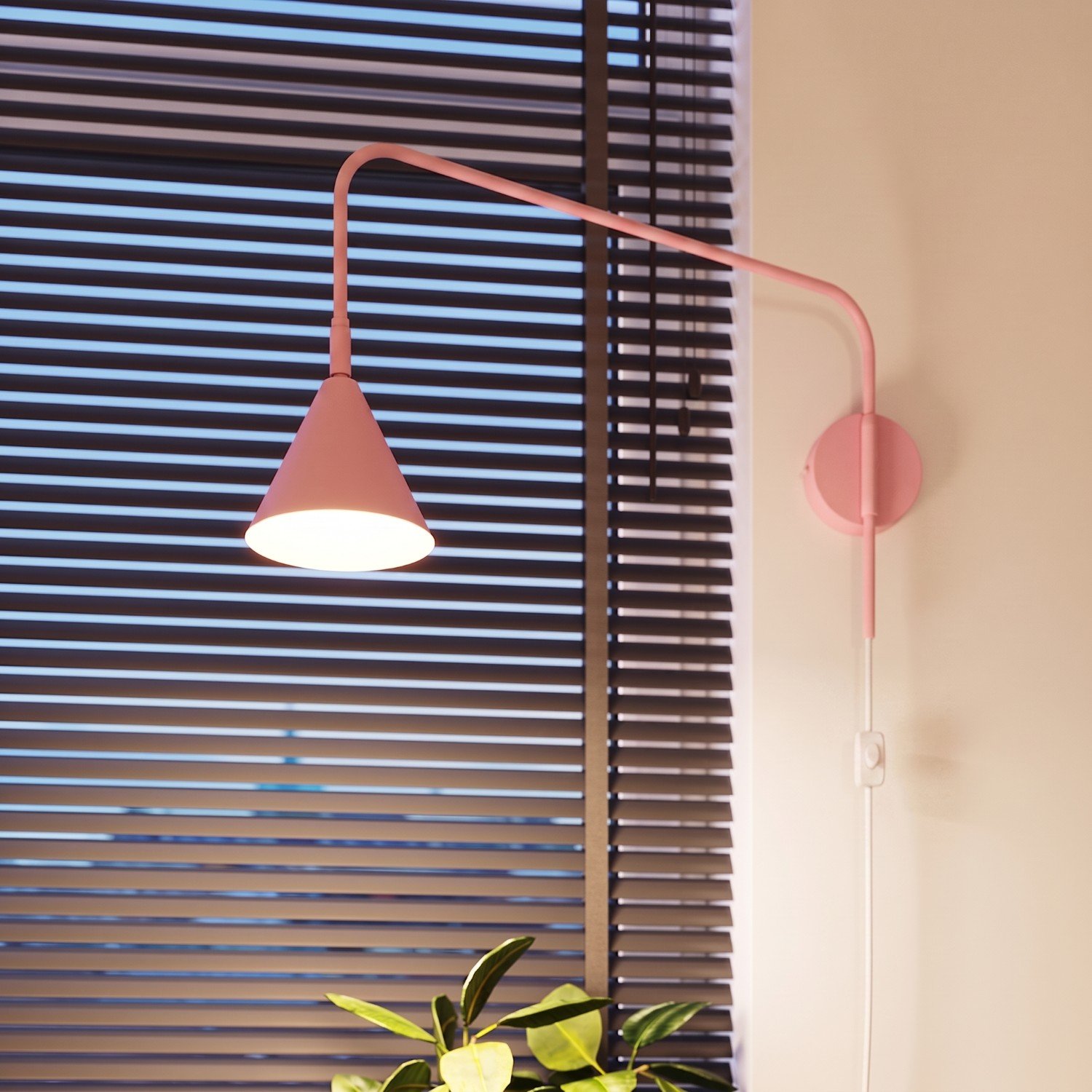 Wall Lamp Nox Pink Uncategorized Great Lighting UK Ltd