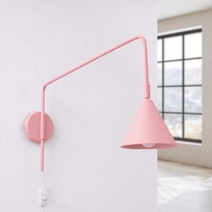 Wall Lamp Nox Pink Uncategorized Great Lighting UK Ltd