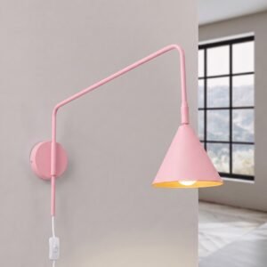 Wall Lamp Nox Pink Uncategorized Great Lighting UK Ltd