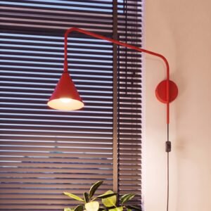 Wall Lamp Nox Red Uncategorized Great Lighting UK Ltd