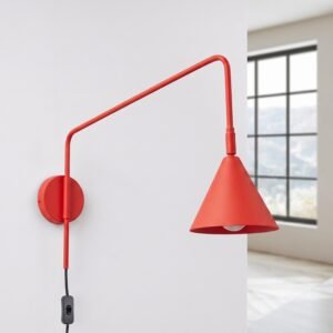 Wall Lamp Nox Red Uncategorized Great Lighting UK Ltd