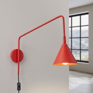 Wall Lamp Nox Red Uncategorized Great Lighting UK Ltd