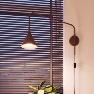 Wall Lamp Nox Brown Uncategorized Great Lighting UK Ltd