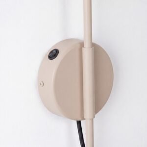Wall Lamp Nox 1 Taupe with Switch Uncategorized Great Lighting UK Ltd