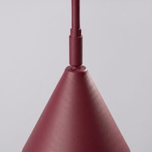 Wall Lamp Nox 1 Burgundy with Switch Uncategorized Great Lighting UK Ltd