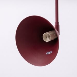 Wall Lamp Nox 1 Burgundy with Switch Uncategorized Great Lighting UK Ltd