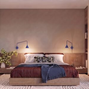 Wall Lamp Nox 1 Ultramarine with Switch Uncategorized Great Lighting UK Ltd