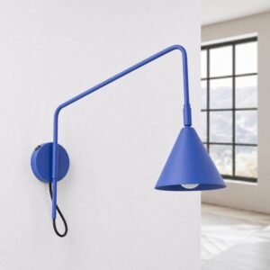 Wall Lamp Nox 1 Ultramarine with Switch Uncategorized Great Lighting UK Ltd