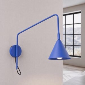 Wall Lamp Nox 1 Ultramarine with Switch Uncategorized Great Lighting UK Ltd