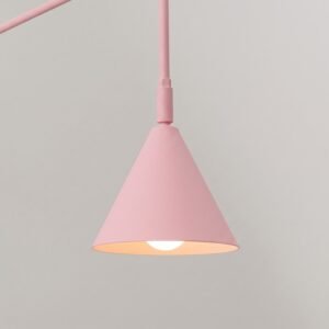 Wall Lamp Nox 1 Pink with Switch Uncategorized Great Lighting UK Ltd