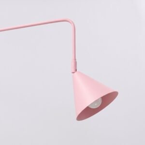 Wall Lamp Nox 1 Pink with Switch Uncategorized Great Lighting UK Ltd