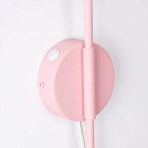 Wall Lamp Nox 1 Pink with Switch Uncategorized Great Lighting UK Ltd