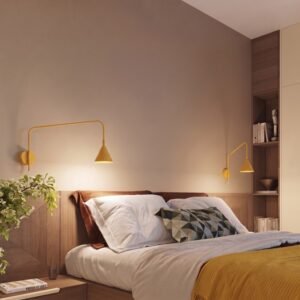 Wall Lamp Nox 1 Yellow with Switch Uncategorized Great Lighting UK Ltd