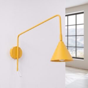 Wall Lamp Nox 1 Yellow with Switch Uncategorized Great Lighting UK Ltd