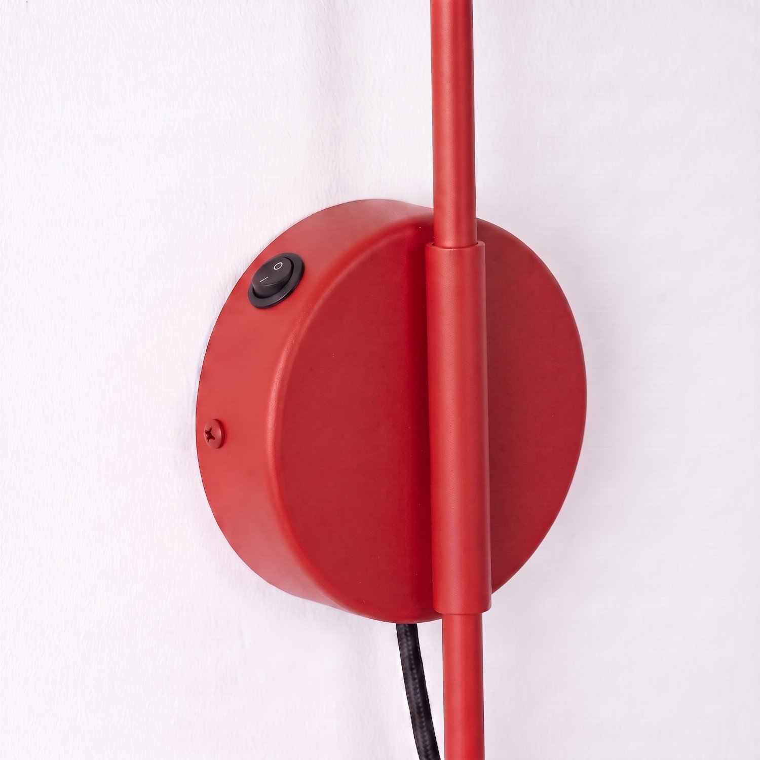 Wall Lamp Nox 1 Red with Switch Uncategorized Great Lighting UK Ltd