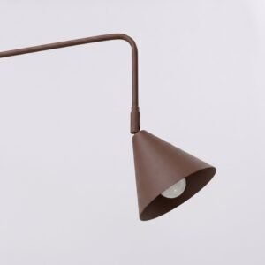 Wall Lamp Nox 1 Brown with Switch Uncategorized Great Lighting UK Ltd