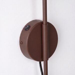 Wall Lamp Nox 1 Brown with Switch Uncategorized Great Lighting UK Ltd