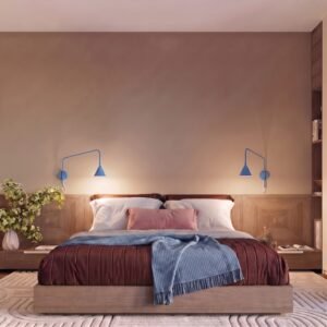Wall Lamp Nox 1 Azure with Switch Uncategorized Great Lighting UK Ltd