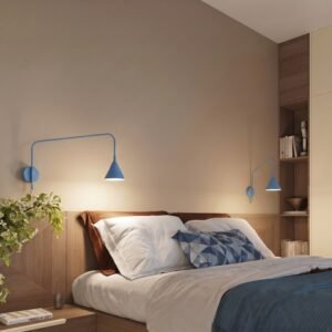 Wall Lamp Nox 1 Azure with Switch Uncategorized Great Lighting UK Ltd