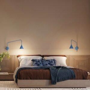 Wall Lamp Nox 1 Azure with Switch Uncategorized Great Lighting UK Ltd