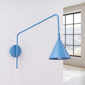 Wall Lamp Nox 1 Azure with Switch Uncategorized Great Lighting UK Ltd