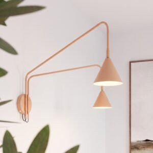 Wall Lamp Nox 2 Gold with Switch Uncategorized Great Lighting UK Ltd