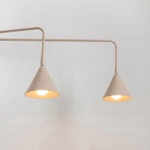 Wall Lamp Nox 2 Taupe with Switch Coloured Wall Lights Great Lighting UK Ltd