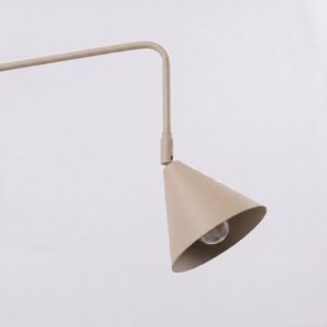 Wall Lamp Nox 2 Taupe with Switch Coloured Wall Lights Great Lighting UK Ltd