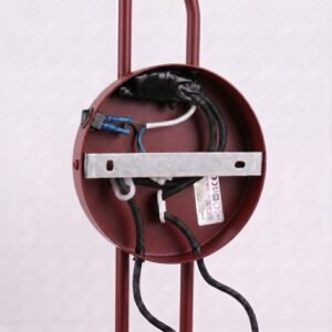 Wall Lamp Nox 2 Burgundy with Switch Red Wall Lights Great Lighting UK Ltd
