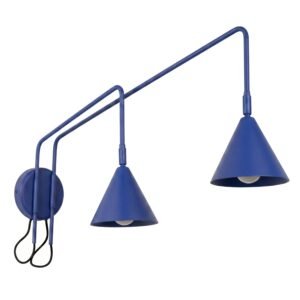 Wall Lamp Nox 2 Ultramarine with Switch Uncategorized Great Lighting UK Ltd