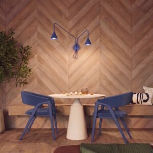 Wall Lamp Nox 2 Ultramarine with Switch Uncategorized Great Lighting UK Ltd