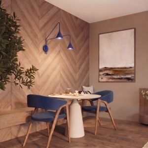 Wall Lamp Nox 2 Ultramarine with Switch Uncategorized Great Lighting UK Ltd