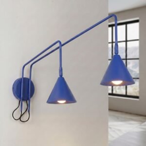 Wall Lamp Nox 2 Ultramarine with Switch Uncategorized Great Lighting UK Ltd