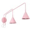 Wall Lamp Nox 2 Pink with Switch Uncategorized Great Lighting UK Ltd