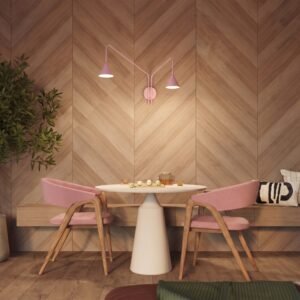 Wall Lamp Nox 2 Pink with Switch Uncategorized Great Lighting UK Ltd