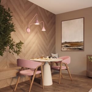 Wall Lamp Nox 2 Pink with Switch Uncategorized Great Lighting UK Ltd