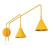 Wall Lamp Nox 2 Yellow with Switch Coloured Wall Lights Great Lighting UK Ltd