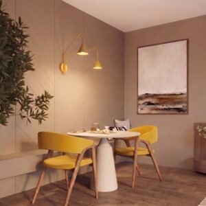 Wall Lamp Nox 2 Yellow with Switch Coloured Wall Lights Great Lighting UK Ltd