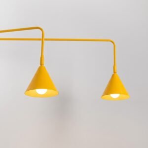 Wall Lamp Nox 2 Yellow with Switch Coloured Wall Lights Great Lighting UK Ltd