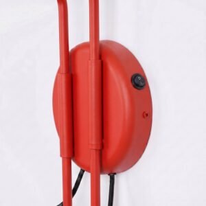 Wall Lamp Nox 2 Red with Switch Red Wall Lights Great Lighting UK Ltd