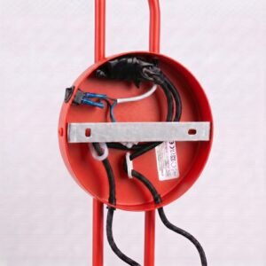 Wall Lamp Nox 2 Red with Switch Red Wall Lights Great Lighting UK Ltd