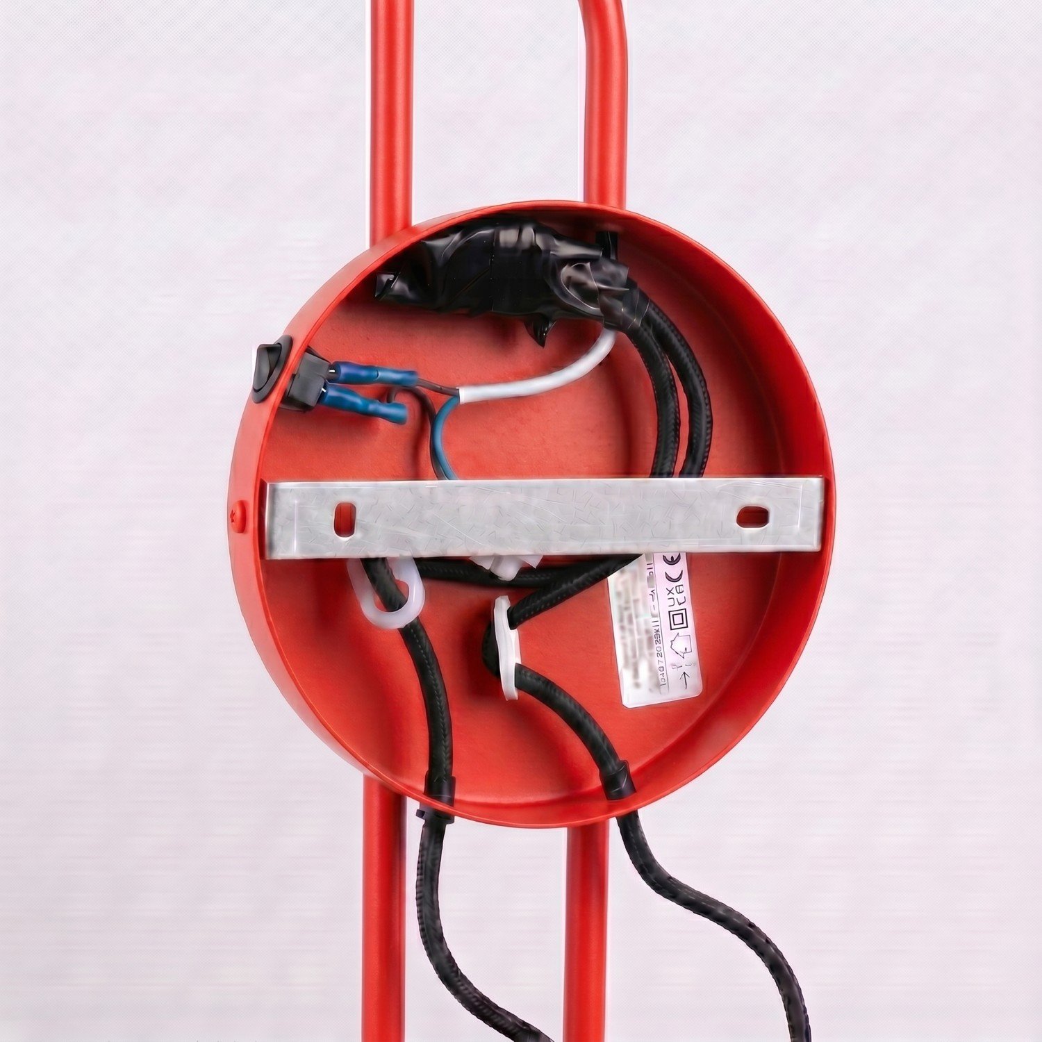 Wall Lamp Nox 2 Red with Switch Red Wall Lights Great Lighting UK Ltd