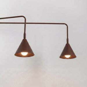 Wall Lamp Nox 2 Brown with Switch Uncategorized Great Lighting UK Ltd