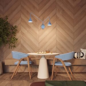 Wall Lamp Nox 2 Azure with Switch Uncategorized Great Lighting UK Ltd
