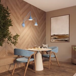 Wall Lamp Nox 2 Azure with Switch Uncategorized Great Lighting UK Ltd