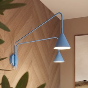 Wall Lamp Nox 2 Azure with Switch Uncategorized Great Lighting UK Ltd